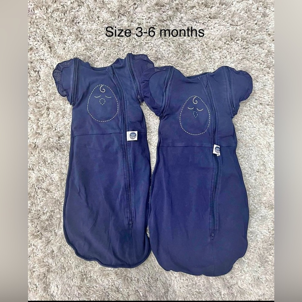 2 nested bean swaddles